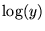 $ \log(y)$