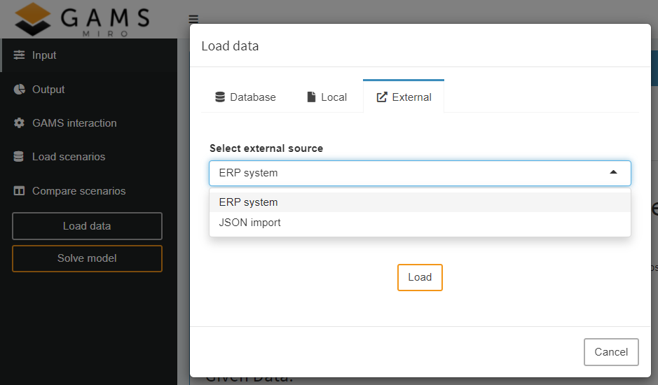 Custom data import